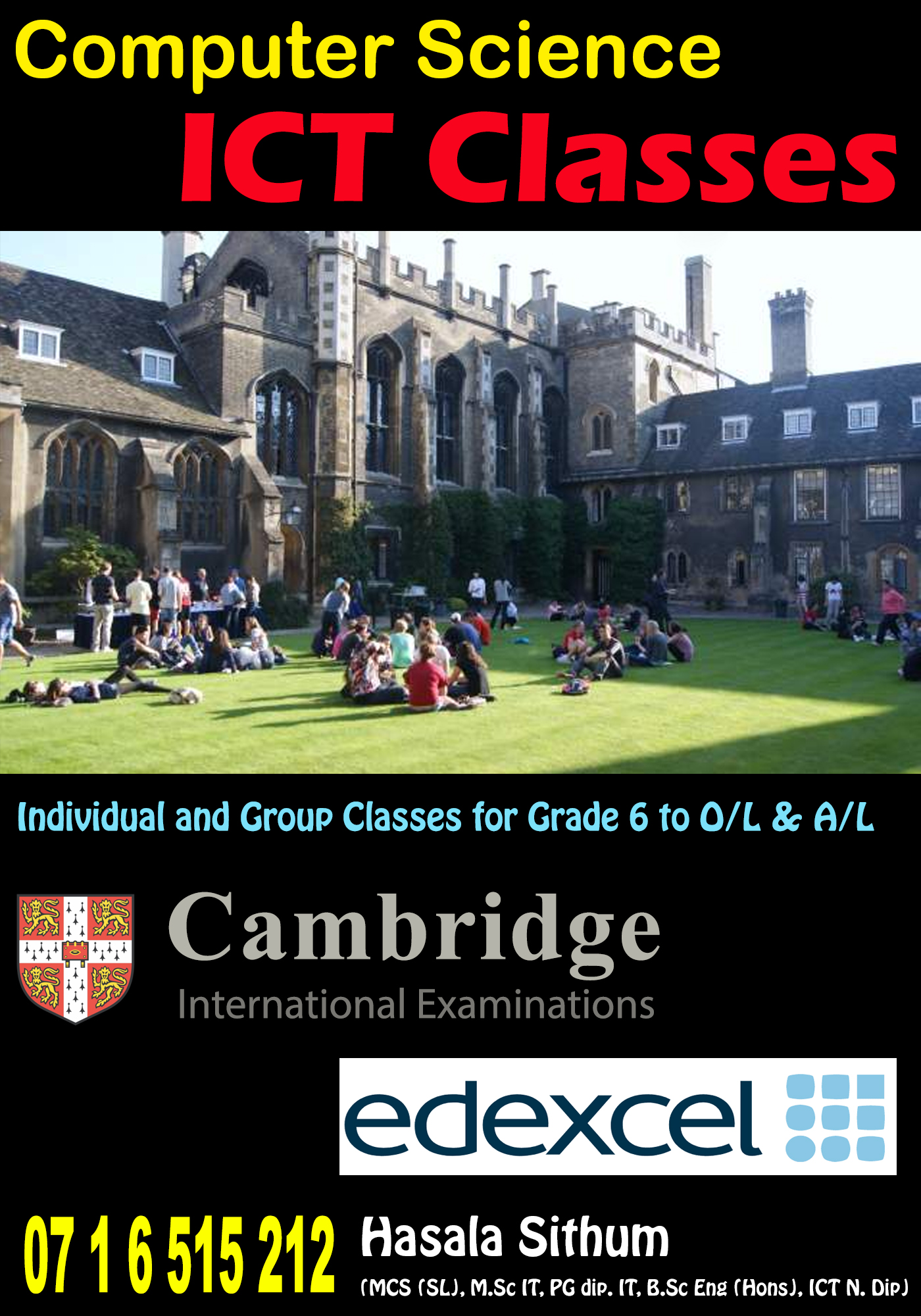 ICT Classes cambridge edexcel